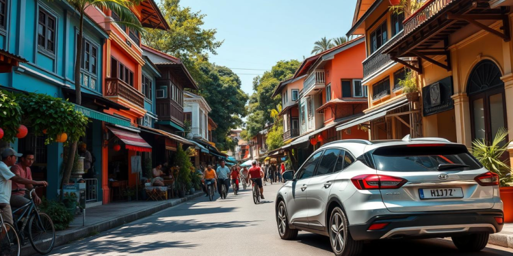 Ilustrasi Gambar kendaraan rental