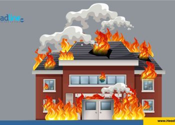 Ilustrasi Gambar rumah terbakar