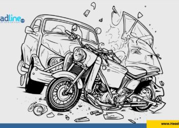 Ilustrasi Kecelakaan Mobil Vs Motor