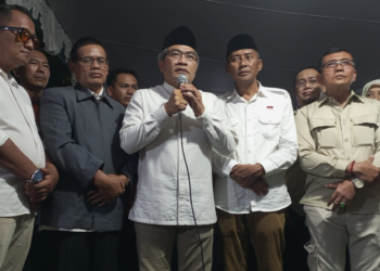 Pasangan calon bupati Bantul nomor urut dua Halim-Aris mendeklarasikan kemenangan hasil Pilkada Bantul