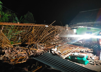 Rumah Roboh Akibat Angin Kencang di Timbulharjo, Sewon