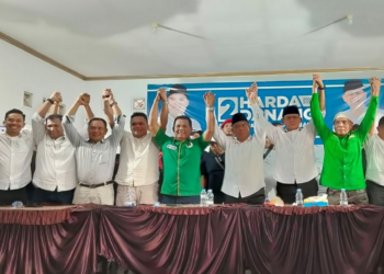 Suasana di rumah calon Bupati Sleman Harda Kiswaya