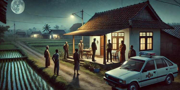 Ilustrasi Gambar Pengerebekan Dukuh di Rumah Janda di Sleman