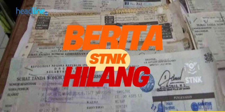 Berita STNK Hilang