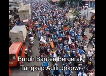 Buruh Banten Bergerak untuk Tangkap dan Adili Jokowi