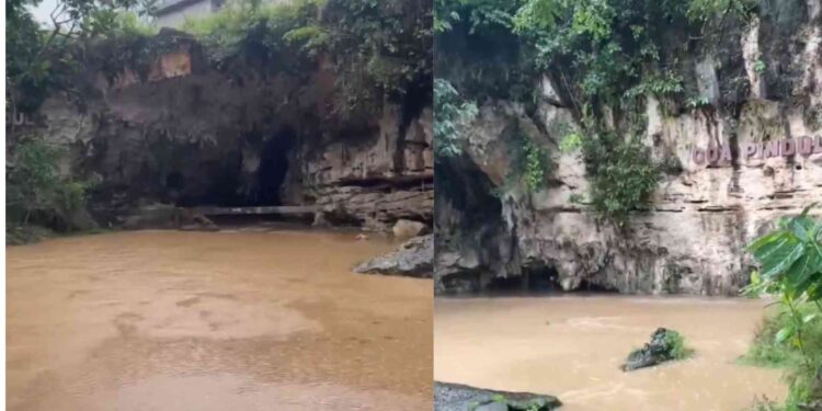 Kondisi tempat Wisata Goa Pindul dilanda Hujan Deras 5 Januari 2025