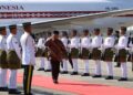 Presiden Republik Indonesia, Prabowo Subianto tiba di Bunga Raya Complex, Bandara Internasional Kuala Lumpur, Malaysia, pada Kamis, 9 Januari 2025, sekitar pukul 10.00 waktu setempat