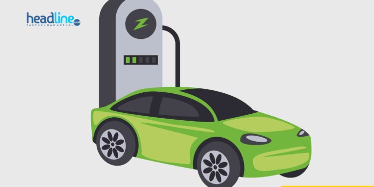 Ilustrasi gambar Carger Mobil