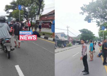 Kecelakaan Moge Vs Motor Vario di Sewon Bantul