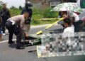 Polisi dan Tim Medis Melakukan Evakuasi Korban Kecelakaan di Godean Sleman