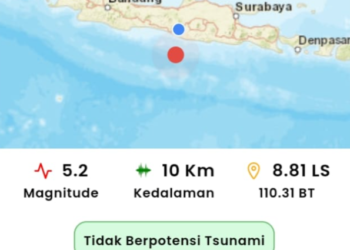 Pusat Gempa Jogja Hari ini