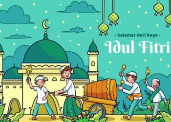 Ilustrasi gambar idul fitri