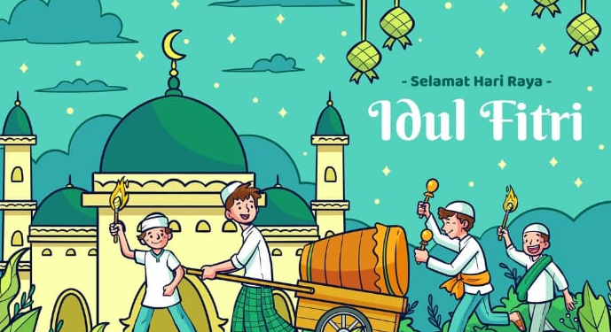 Ilustrasi gambar idul fitri