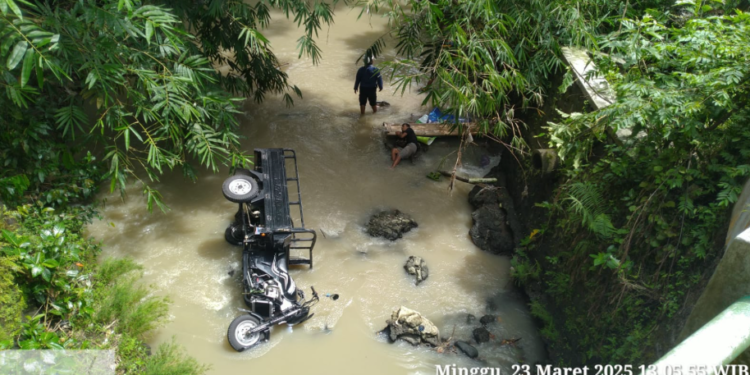 Kecelakaan tunggal terjadi di Sungai Semampir, Argorejo, Sedayu, Bantul