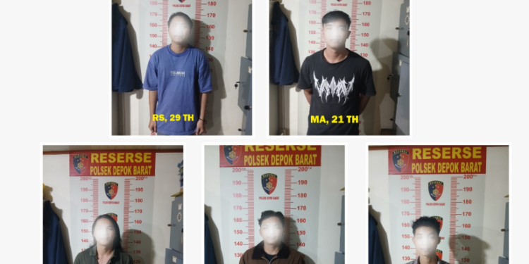 Kepolisian berhasil meringkus lima pelaku penganiayaan yang terjadi di depan Bank BRI Seturan, Jalan Raya Caturtunggal, Depok, Sleman