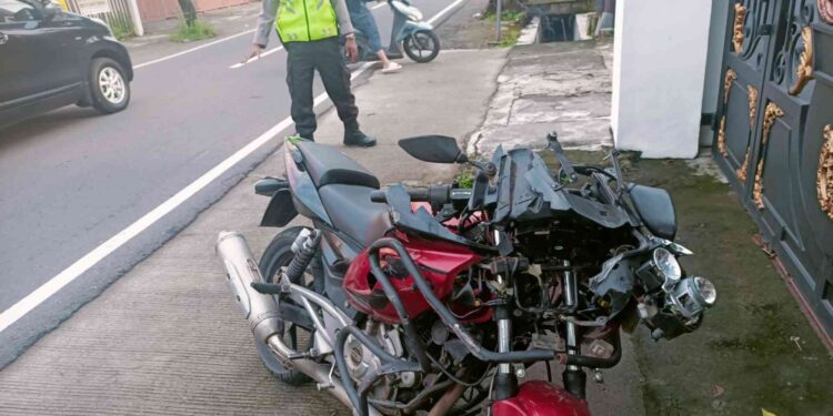 Kondisi Motor Pasca Kecelakaan di Condongcatur Sleman