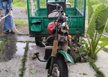 Kondisi Sepeda Motor Tosa Pasca Kecelakaan di Kulon Progo