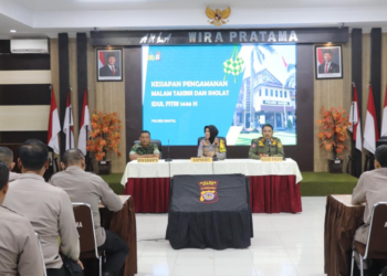 Polres Bantul Melakukan Apel Kesiapan Persiapan Pengamanan Malam Idul Fitri 2025