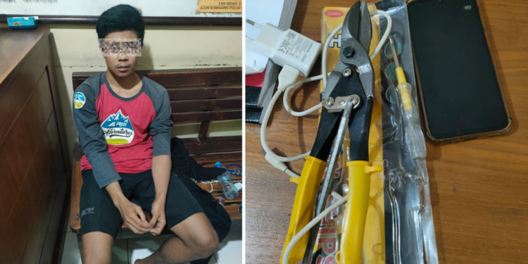 Warga Trimulyo Bantul Tangkap Terduga Pelaku Curat, Polisi Amankan Barang Bukti