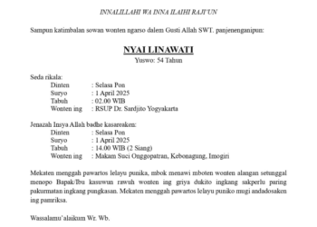 Berita Duka Korban Kecelakaan Maut di Wiyoro Bantul
