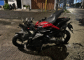 Kondisi Sepeda Motor yang terlibat kecelakaan di simpang empat ngabean