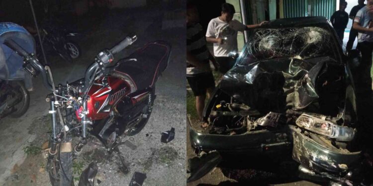 Kondisi kendaraan Pasca Kecelakaan Rx King VS Mobil Timur di Depan Apotek Astari Jalan Parangtritis Bantul