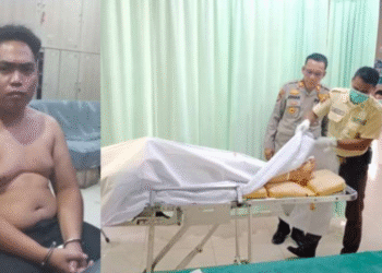 Pelaku Gusmadi Wiranata diamankan polisi usai menembak ibunya