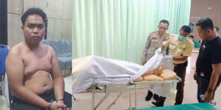 Pelaku Gusmadi Wiranata diamankan polisi usai menembak ibunya