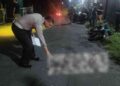 Polisi di lokasi kecelakaan Dusun Blotan Sono, Wedomartani, Ngemplak