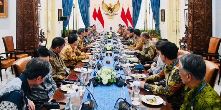 Presiden Prabowo menerima kunjungan delegasi Federation of Korean Industries (FKI) di Istana Merdeka