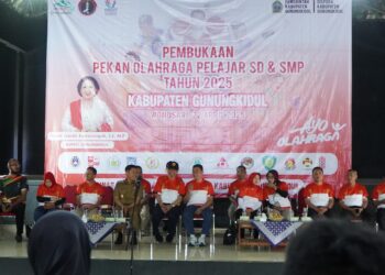 Ratusan Siswa Tingkat SD hingga SMP di Gunungkidul Ikuti Pekan Olahraga Pelajar 2025