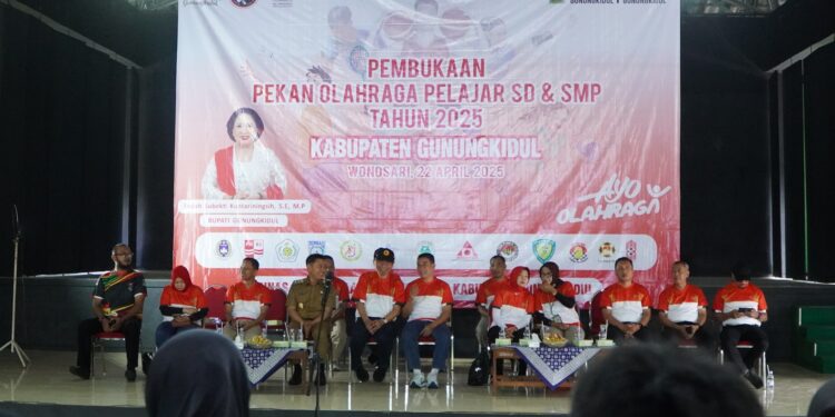 Ratusan Siswa Tingkat SD hingga SMP di Gunungkidul Ikuti Pekan Olahraga Pelajar 2025