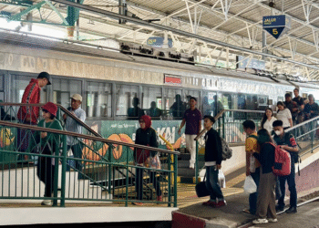 Suasana arus balik libur panjang Paskah di Daop 6 Yogyakarta