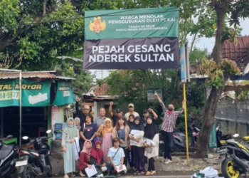 Warga Serukan Penolakan Penggusuran di Lempuyangan