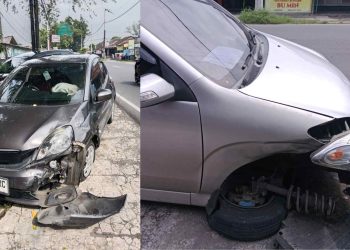 Dua Kendaraan Terlibat Kecelakaan di Parangtritis Bantul, Tidak Ada Korban Luka Serius