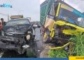 Kecelakaan di Jalan Brosot–Nagung Truk dan Avanza Adu Banteng