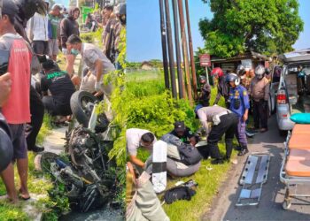 Kecelakaan lalu lintas terjadi di Jalan Jogja–Wonosari, tepatnya di barat Puskesmas Payak, Dusun Bintaran