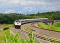 Kereta Api Melintas di Kulon Progo