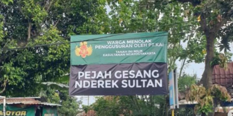 Penolakan Pengusuran Warga Lempuyangan oleh KAI
