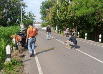Polisi Melakukan Penyelidikan di Lokasi Duet Maut di Pleret Bantul