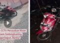Polisi mengamankan Kendaraan Sepeda Motor yang terekam CCTV saat melakukan perusakan Nisan di Makam Gedongkunik Bantul
