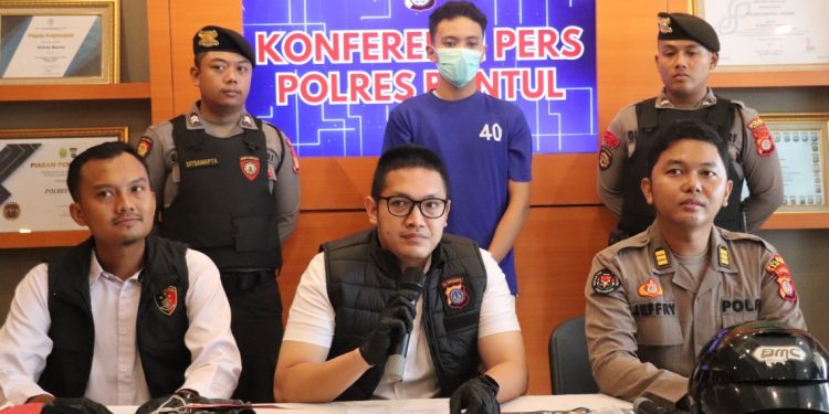 Polres Bantul menggelar konferensi pers terkait kasus duel maut antar pelajar yang menewaskan seorang remaja asal Magelang