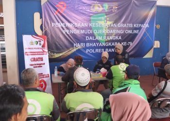 Pemeriksaan Gratis Pengemudi Ojol di Bantul