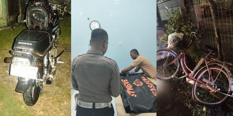Polisi Melakukan Evakuasi Korban Kecelakaan di Waters Kulon Progo