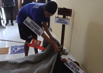 Rekonstruksi Kasus Pembunuhan Pacar di Bantul 52 Adegan Ungkap Kekejian MRR