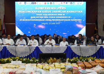 BNN dan Bea Cukai Ungkap Jaringan Narkotika Nasional: 172 Kasus, 285 Tersangka, dan 683 Kg Barang Bukti