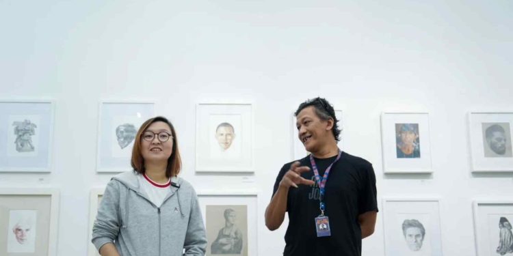 Wamenekraf Irene Umar melihat kreativitas anak hingga seniman berkolaborasi di ARTJOG 2025, Jogja National Museum, Yogyakarta