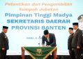 Deden Apriandhi Resmi Jabat Sekda Banten, Andra Soni Tegaskan Peran Strategis dalam Sinergi Program Prioritas