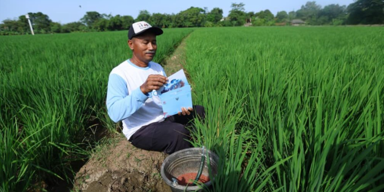 Petani di Karawang yang berkesempatan mendapat undangan menghadiri peringatan Detik-Detik Proklamasi Kemerdekaan Republik Indonesia ke-80