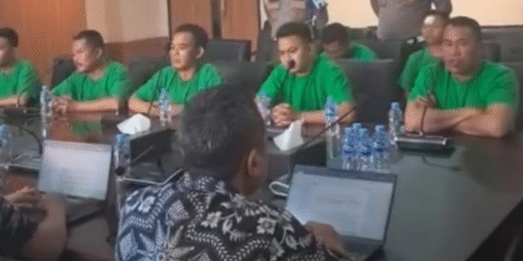 Proses sidang 7 anggota Brimob Polda Metro Jaya di Propam Polri, Jumat, 29 Agustus 2025